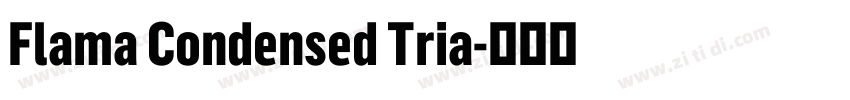 Flama Condensed Tria字体转换 Flama Condensed Tria字体转换